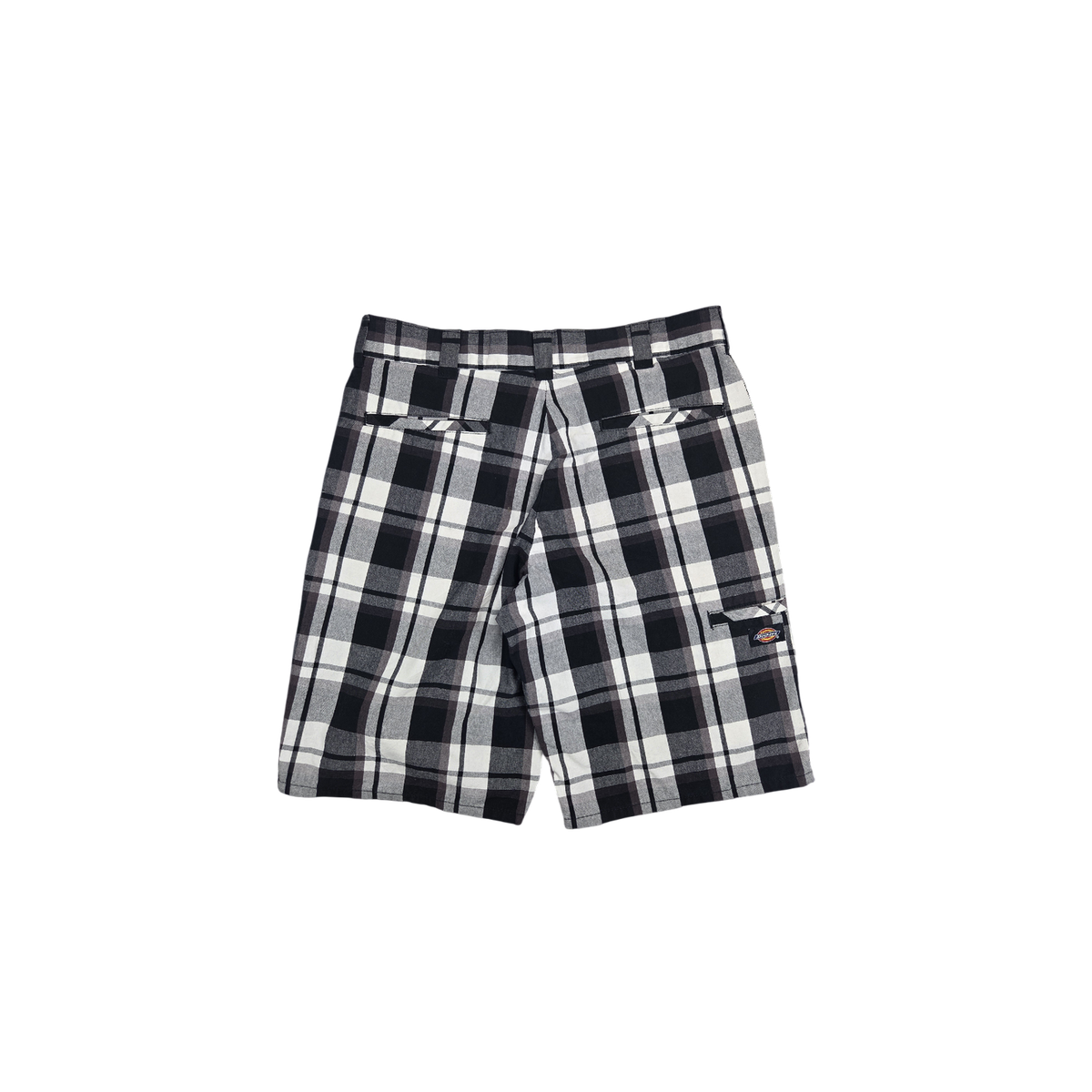 Short Dickies à carreaux noir et blanc