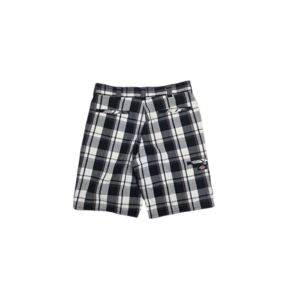 Short Dickies à carreaux noir et blanc