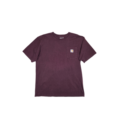 T-shirt Carhartt bordeaux poche