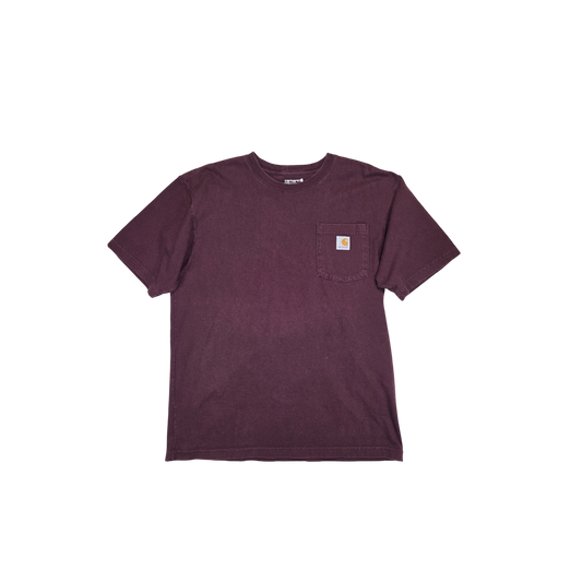 T-shirt Carhartt bordeaux poche