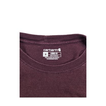 T-shirt Carhartt bordeaux poche