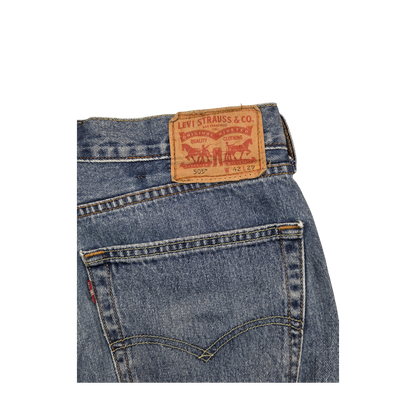 Short en jean Levi's 505 bleu délavé