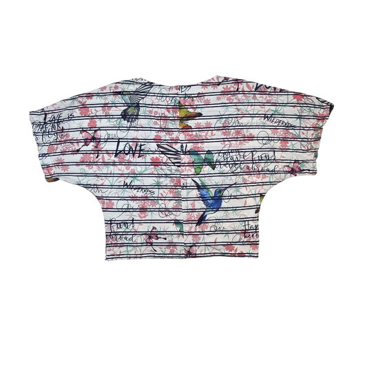 T-shirt Desigual imprimé floral et oiseaux