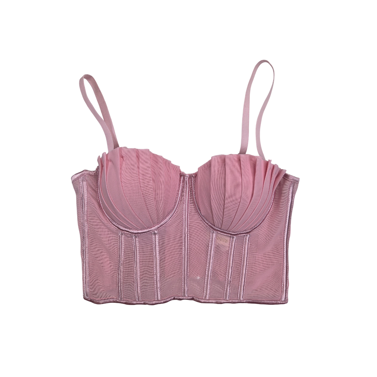 Corset Monique rose pâle structuré