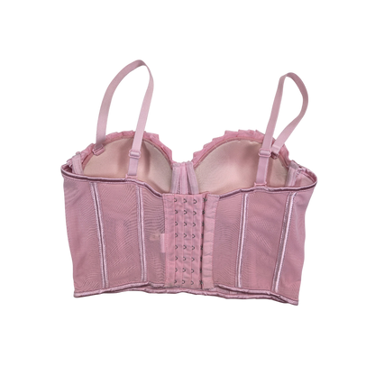 Corset Monique rose pâle structuré