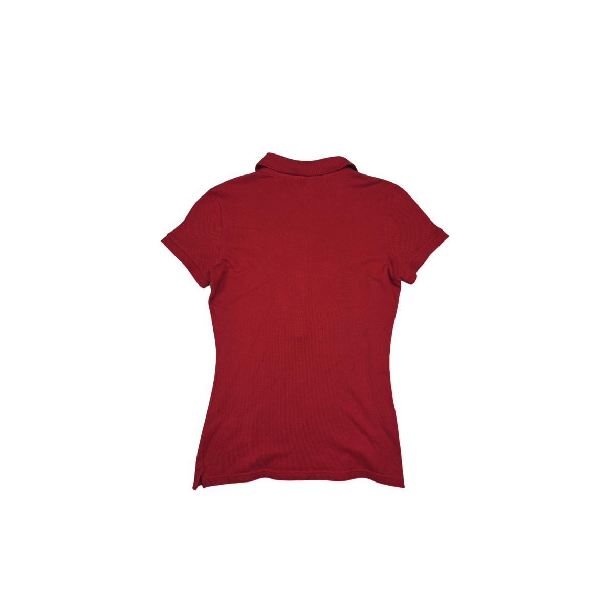 Polo Lacoste rouge ajusté
