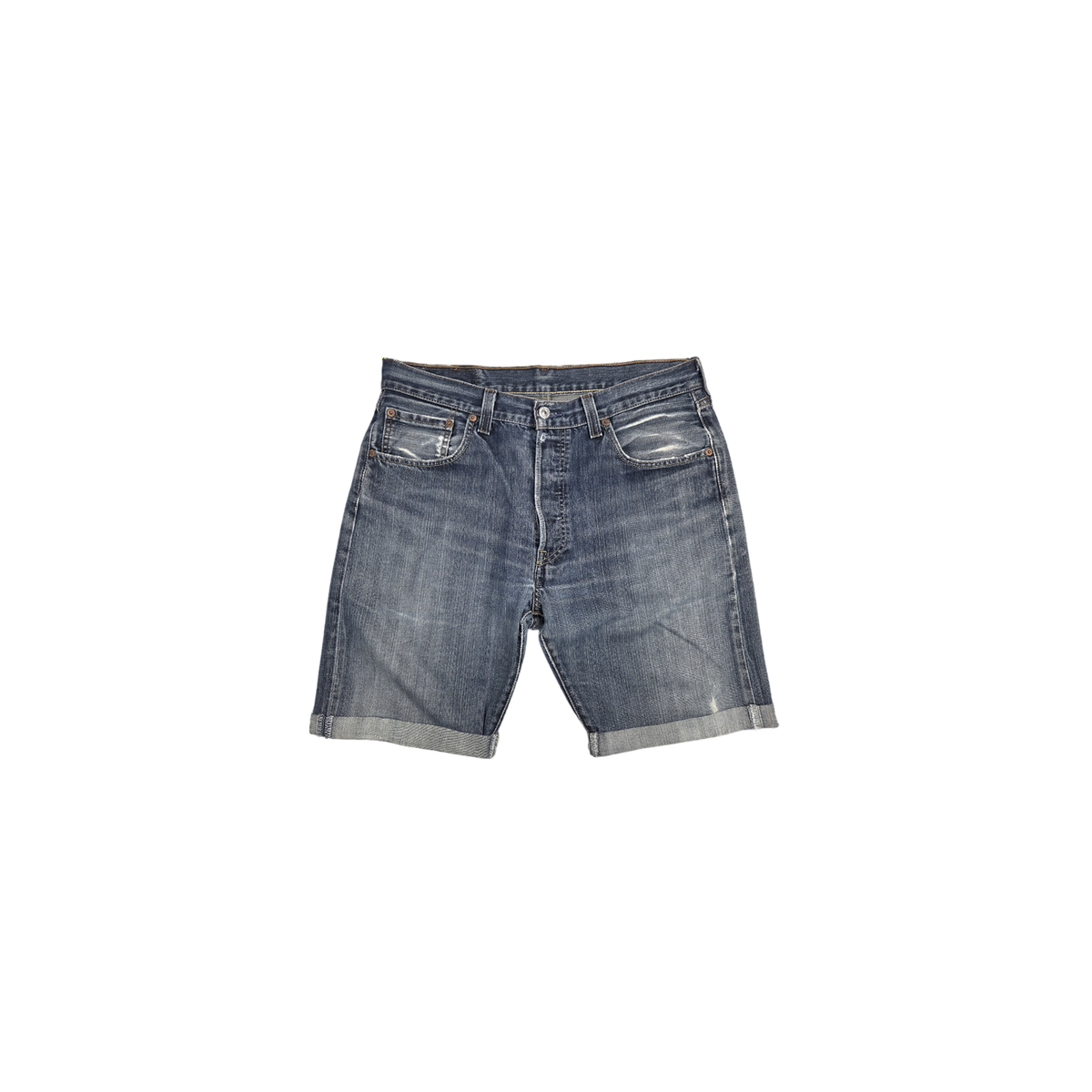 Short Levi's 501 denim bleu délavé
