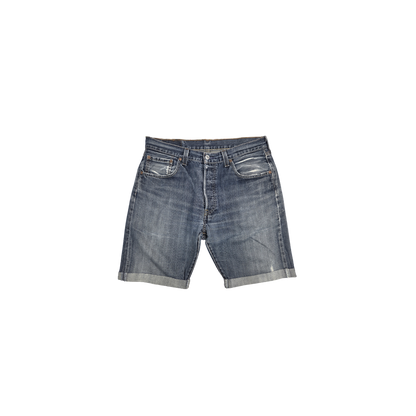 Short Levi's 501 denim bleu délavé