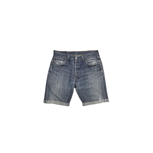 Short Levi's 501 denim bleu délavé