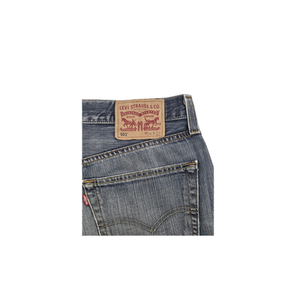 Short Levi's 501 denim bleu délavé
